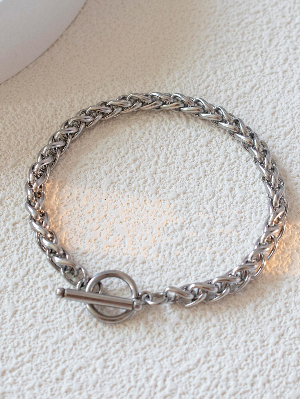 1pc Men's Stainless Steel Punk Style Dragon Bone Design Bracelet