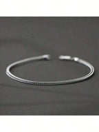 1pc Fashionable Stainless Steel Fox Tail Bracelet, Minimalist Daily Casual Accessory For Men Halloween Accessories Punk