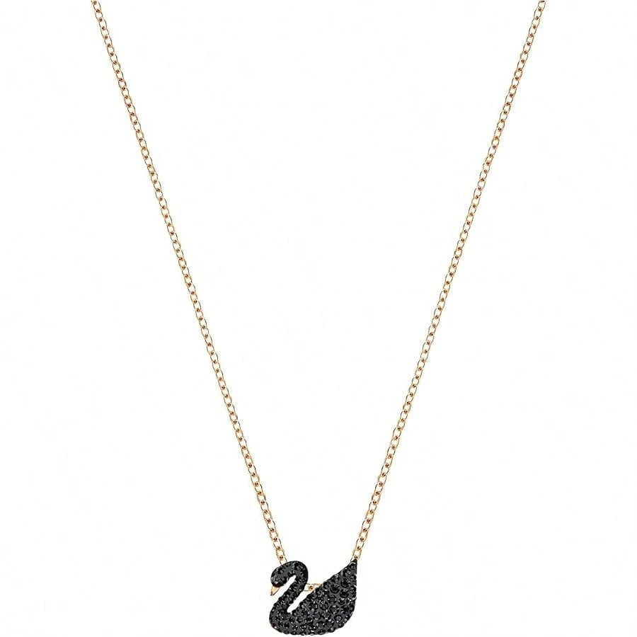 Black Swan Necklace SWAROVSKI SWAN Pendant