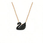 Black Swan Necklace SWAROVSKI SWAN Pendant