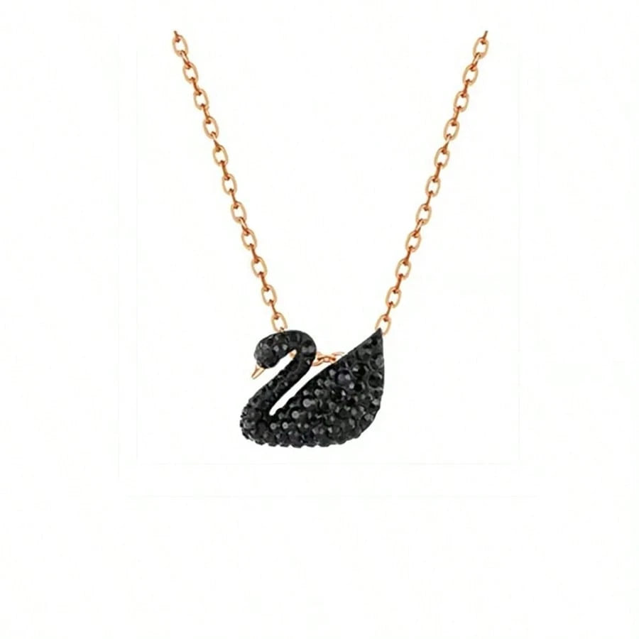 Black Swan Necklace SWAROVSKI SWAN Pendant