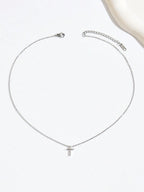 1pc Delicate Petite Golden Cross Necklace, Artistic Versatile Choker Necklace To Highlight Neck Elegance And Unique Taste