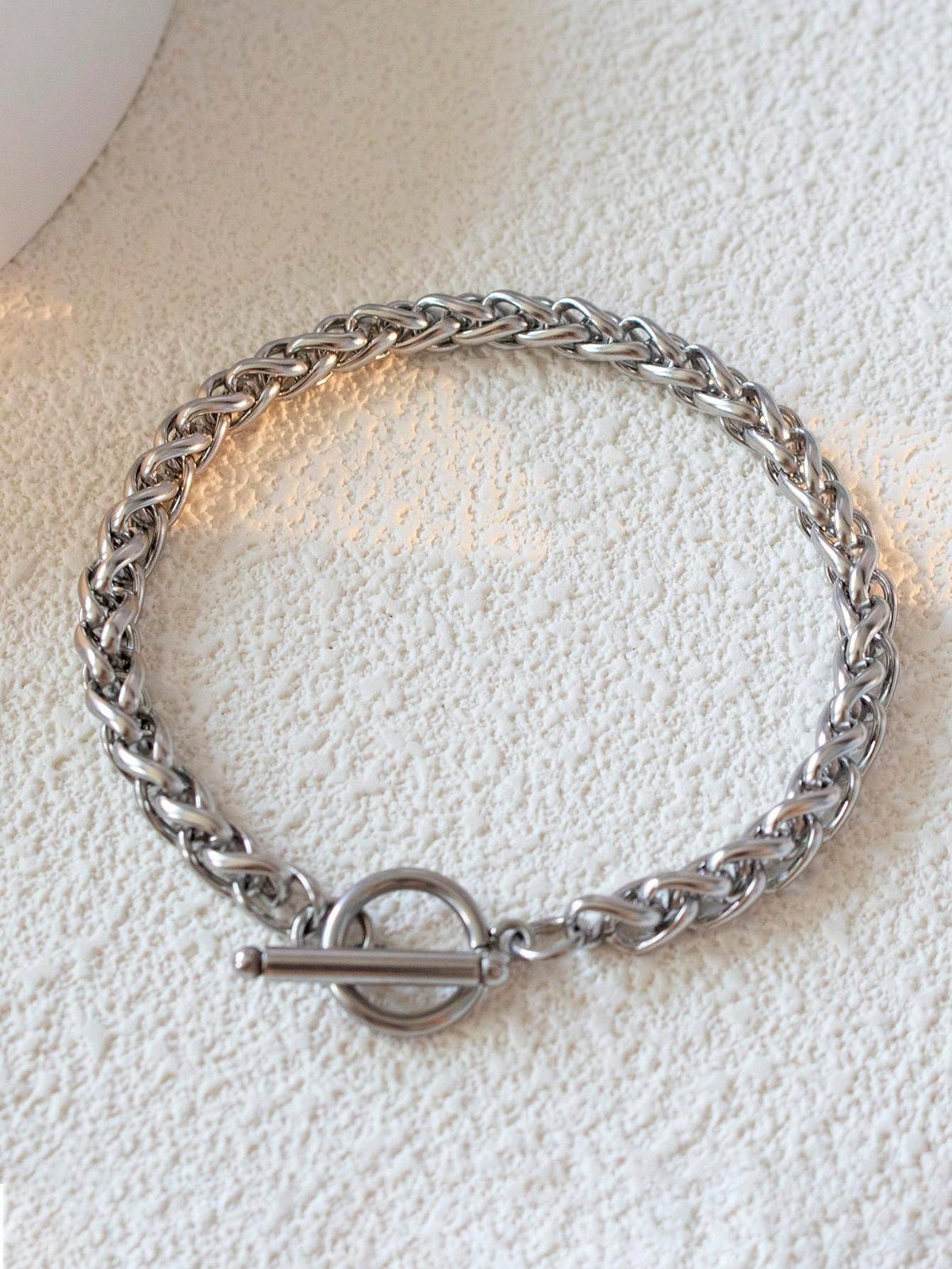 1pc Men's Stainless Steel Punk Style Dragon Bone Design Bracelet