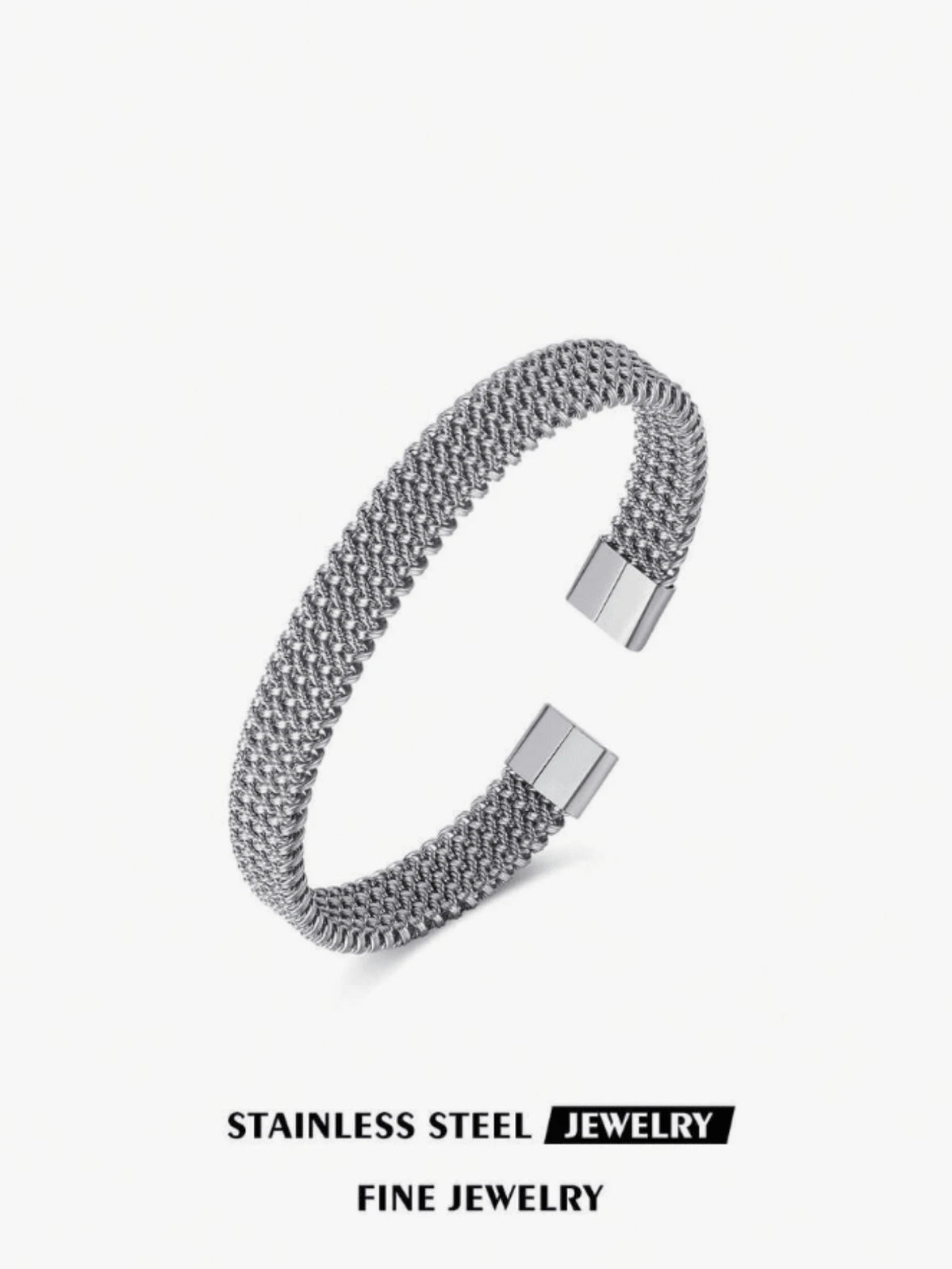 1pc Stainless Steel Couple Fashion Spider Web Open Cuff Bracelet, Luxury Jewelry Decoration For Daily Wear, Suitable As Birthday Gift For Friends, Classmates, Girls, Mothers, Lovers