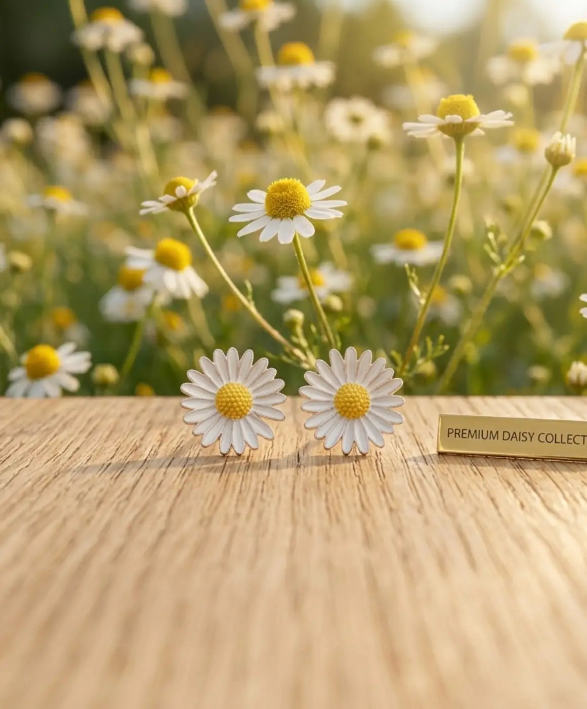 Cute White Daisy Flower Stud Earrings for Girls – Floral Jewelry