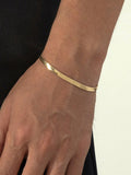 Slim gold chain bracelet for men