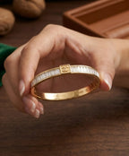 Gold Baguette Crystal Bar Bracelet for Women Elegant Everyday Jewelry
