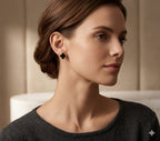 Black Clover Gold Stud Earrings