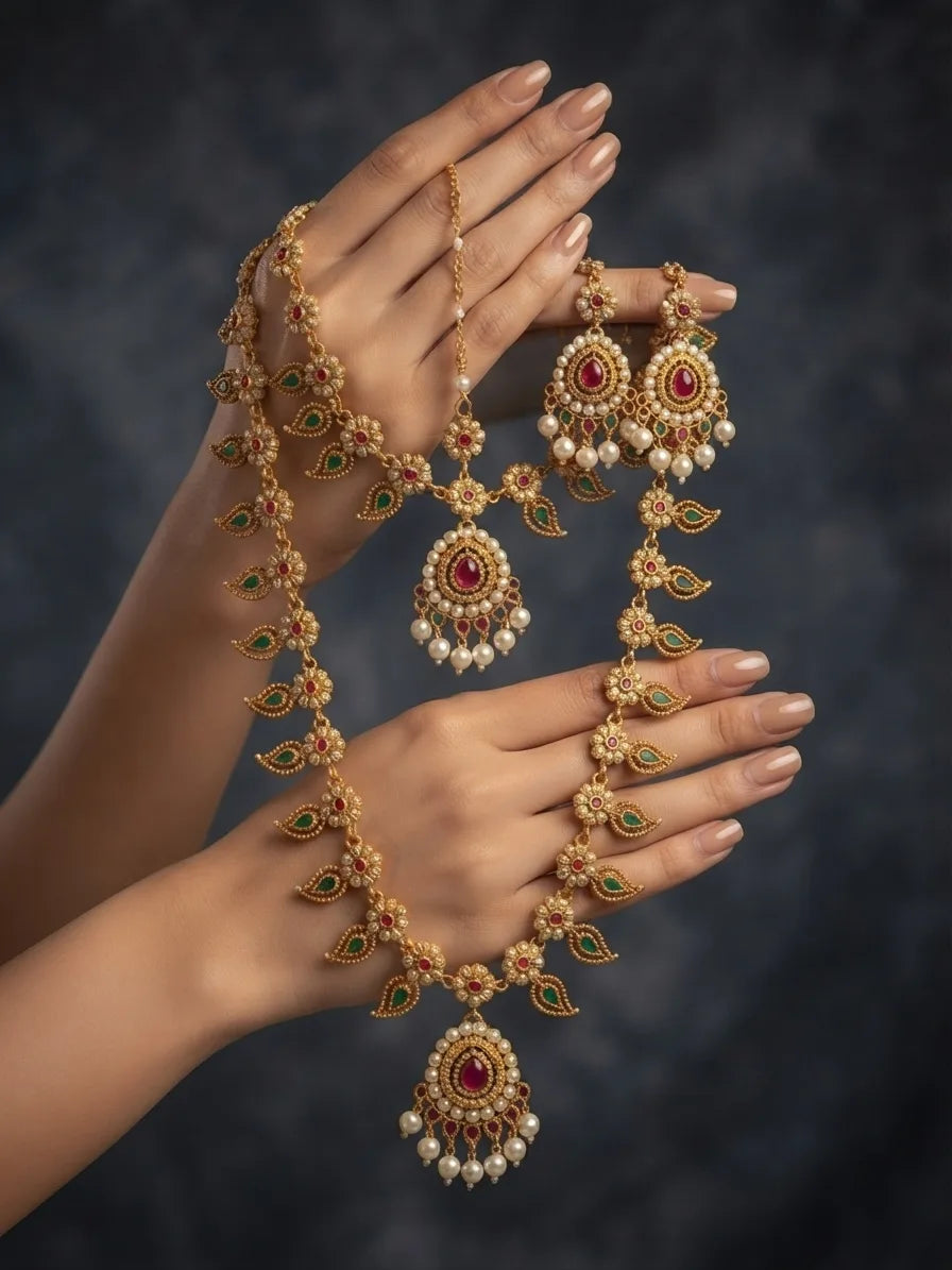 gold rajwadi set in pakistan