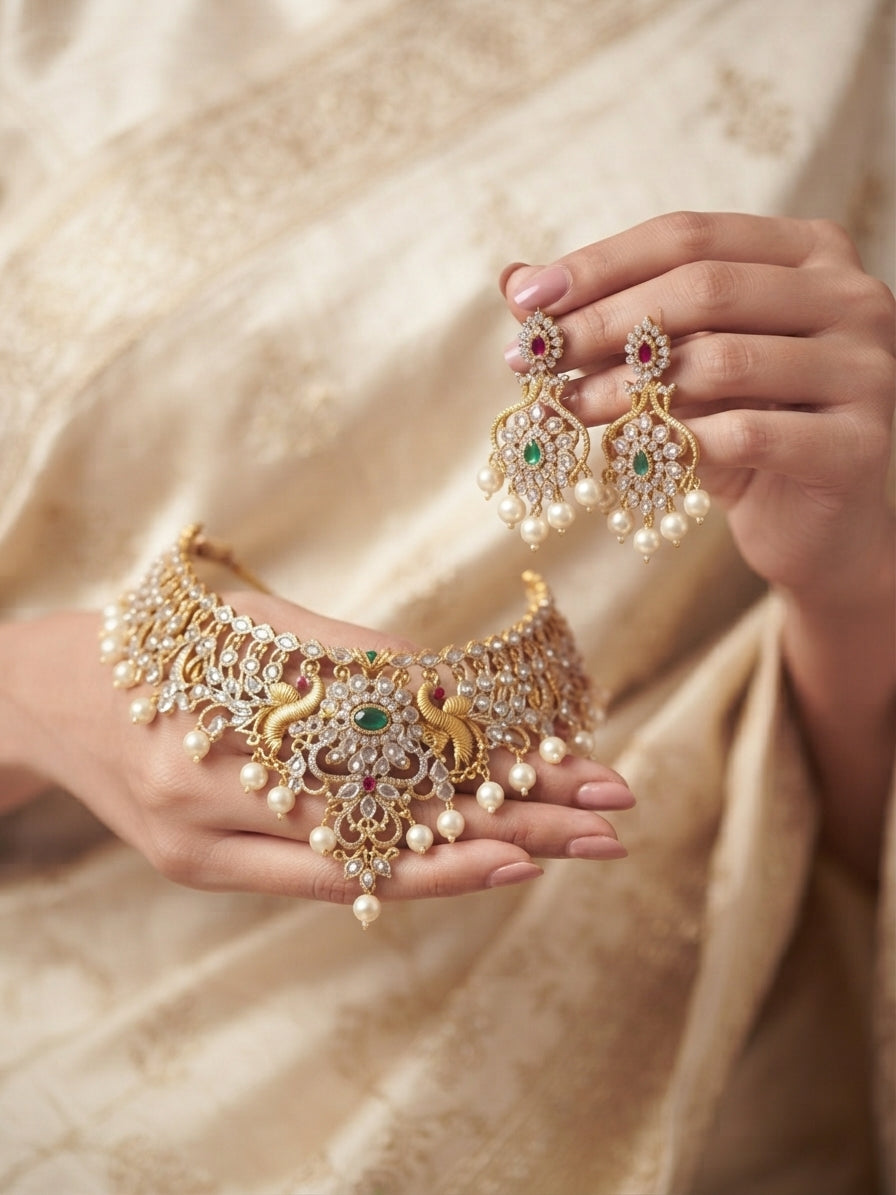 rajwadi gold jadtar set in pakistan