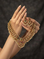 gold rajwadi necklace in pakistan