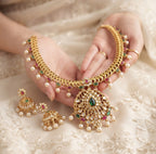 rajwadi gold necklace in pakistan