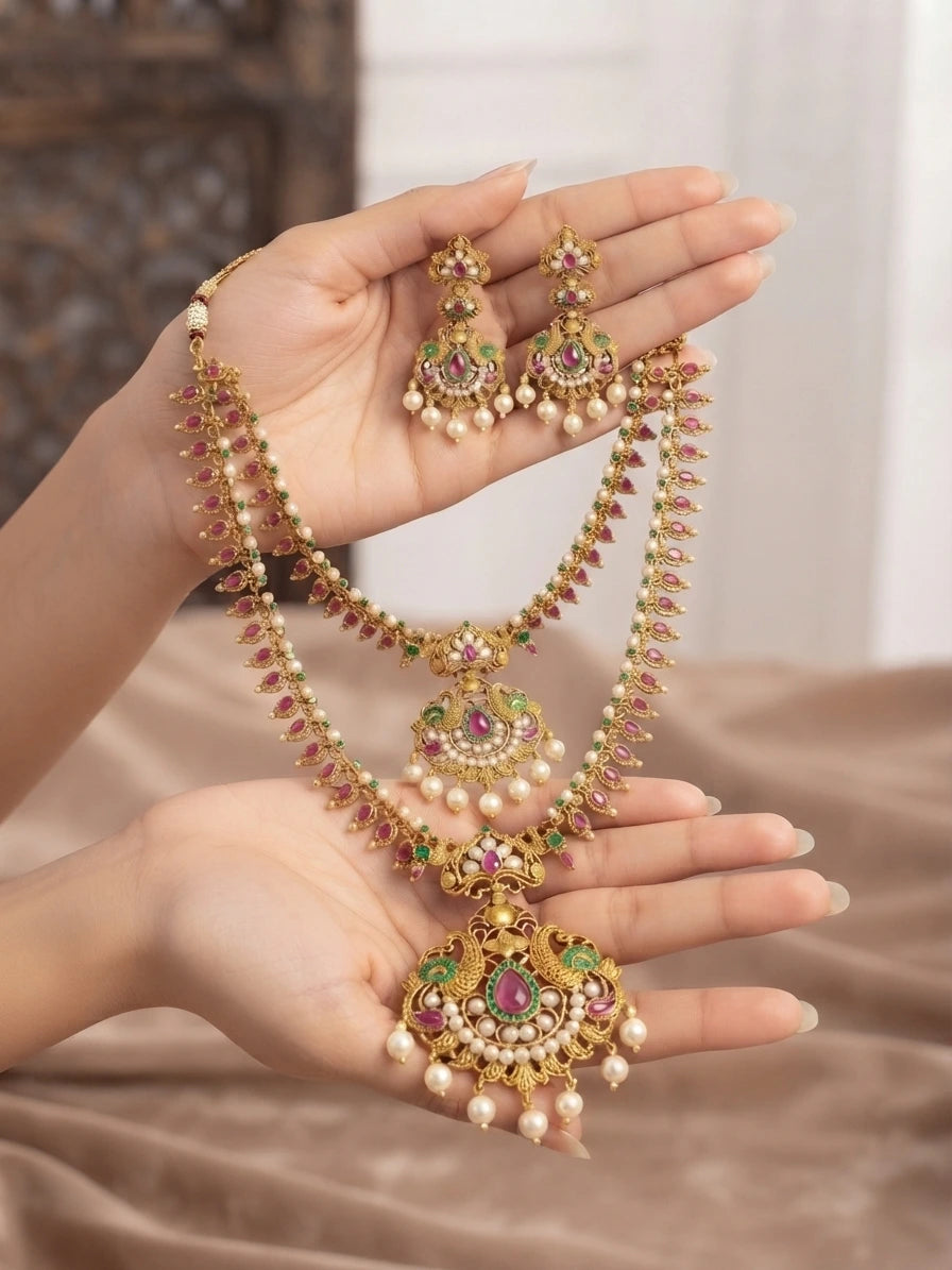 rajwadi choker necklace in pakistan