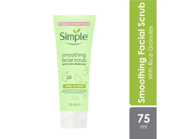 Simple Smoothing Facial Scrub Rice Granules 75Ml