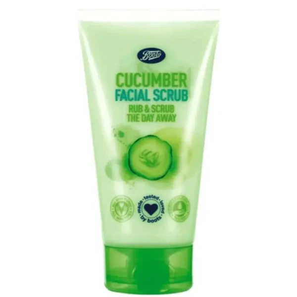 Boots Cucumber Facial Scrub Rub & Scrub The Day Away 150Ml