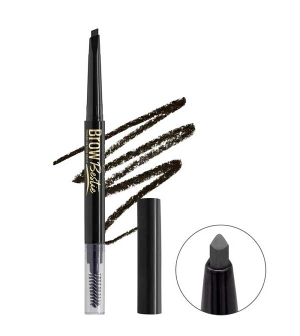 L.A Girl Brow Bestie Triangular Auto Pencil/Spoole - Black Brown