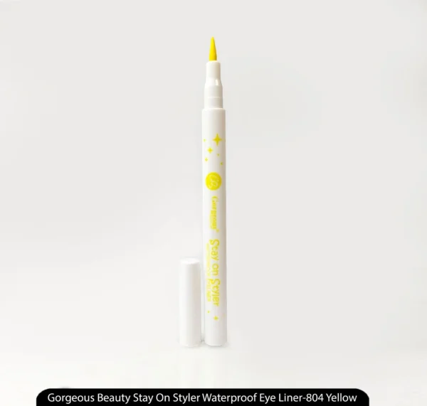 Gorgeous Beauty Stay On Styler Waterproof Eye Liner-804 Yellow