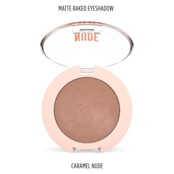 Golden Rose Nude Look Matte Baked Eyeshadow Matte - Caramel Nude