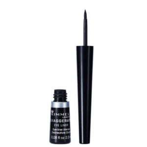 Rimmel Exaggerate Waterproof Liquid Eyeliner - A Black Shade With A Glossy Finish
