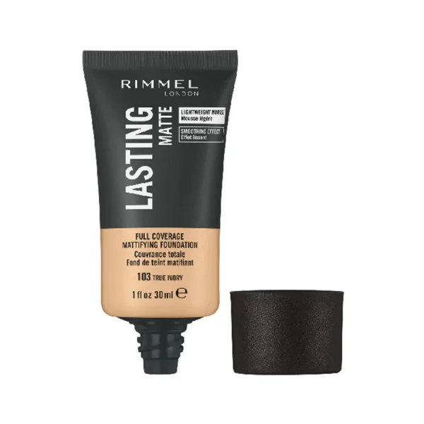 Rimmel Lasting Finish Matte Foundation 103 True Ivory 30ml