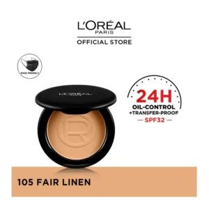 Loreal 24h Oil Killer High Coverage Powder -105 Fair Linen