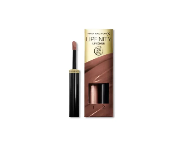 Maxfactor Lipfinity Lip Colour Lipstick 2Step Long Lasting - 200 Cafinated 2.3Ml + 1.9 G