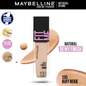 Maybelline Fit Me Dewy + Smooth Liquid Foundation Normal to Dry - 130 Buff Beige 30Ml