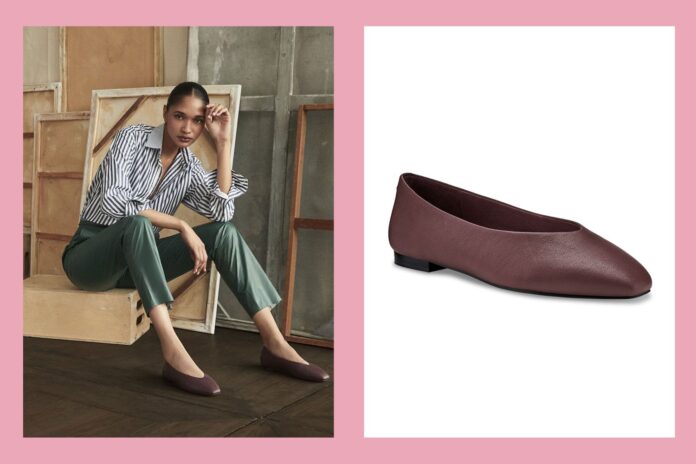 burgundy ballet flats trend