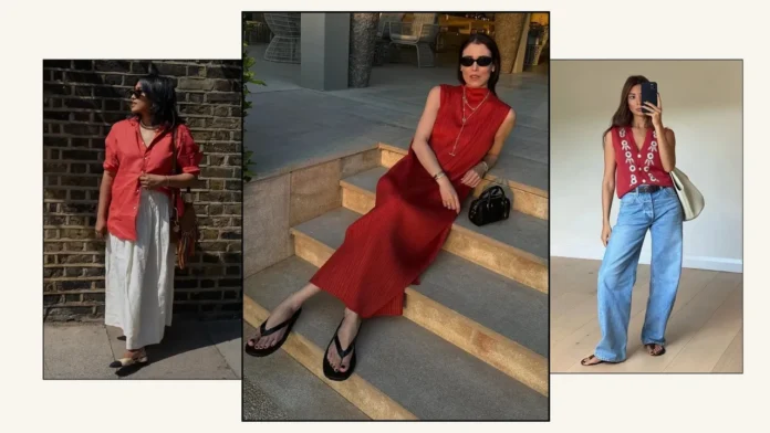 Summer Red Colour Fashion Trend
