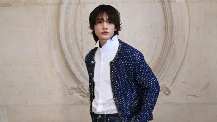 Stray Kids' Hyunjin Debuts New Princely Hairdo at Dior's PFW Show — See Photos