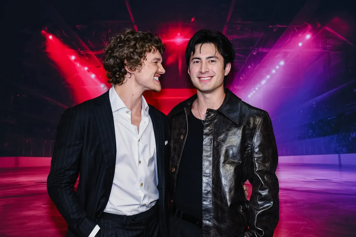 Hudson Williams and Connor Storrie