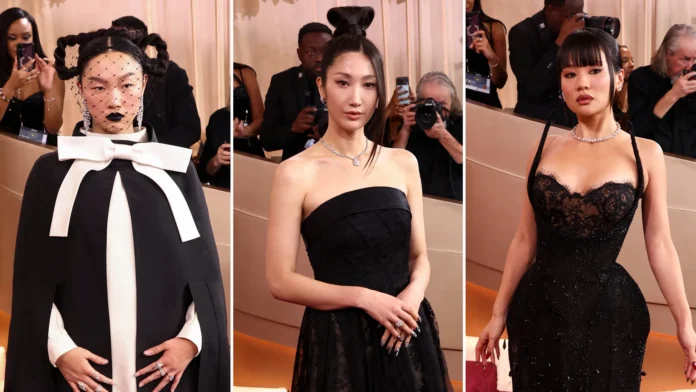 kpop demon hunters Kpop Demon Hunters Stars Went Full Girl Group Coordination at Golden Globes 2026