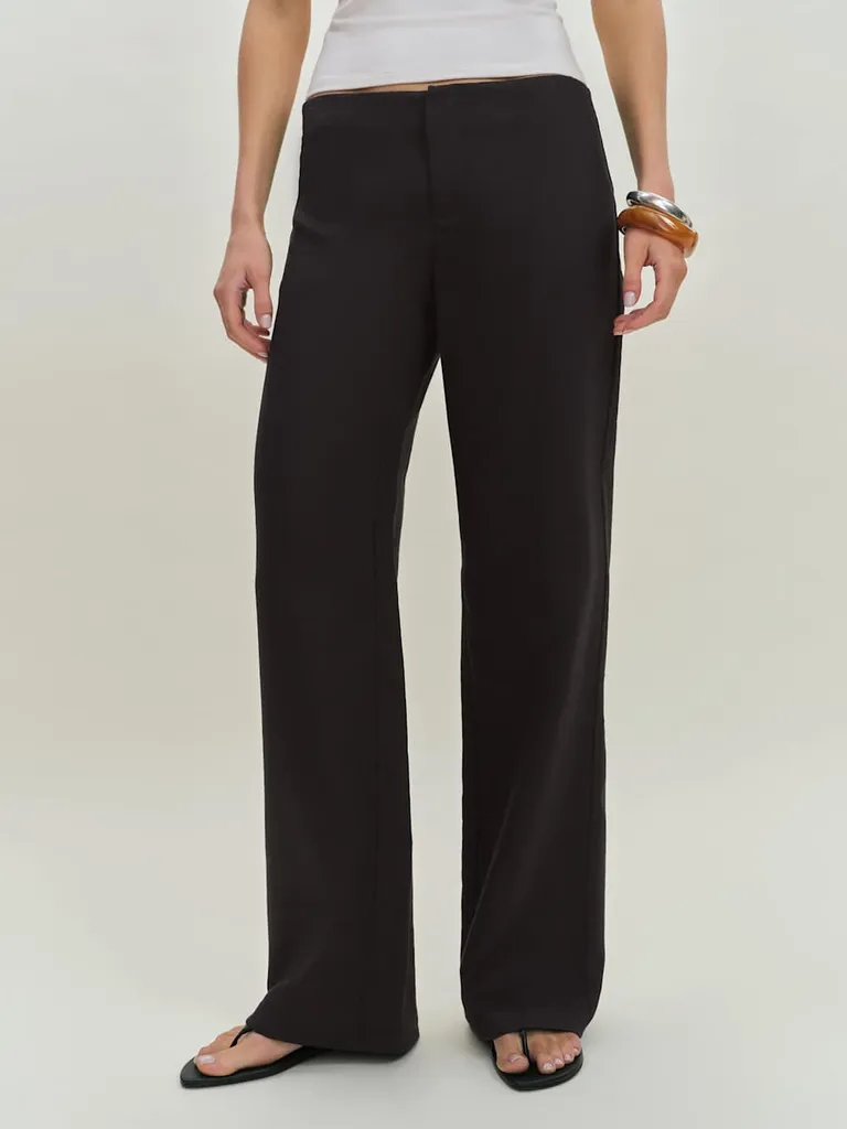 Reformation
Vida Linen Low Rise Pants