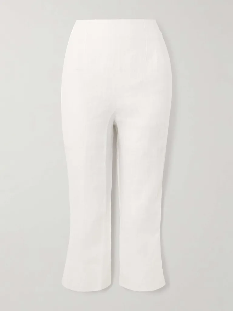 FAITHFULL the brand
Capri Cropped Linen Slim-Fit Pants