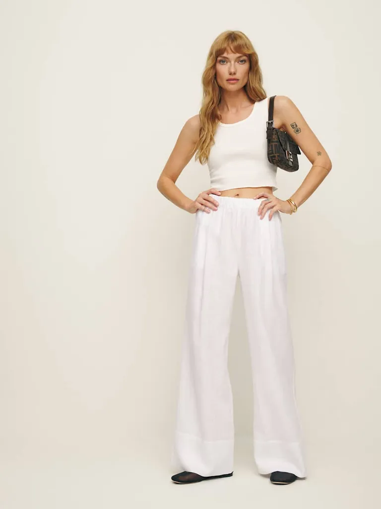 Reformation
Fernando Linen Wide Leg Pants