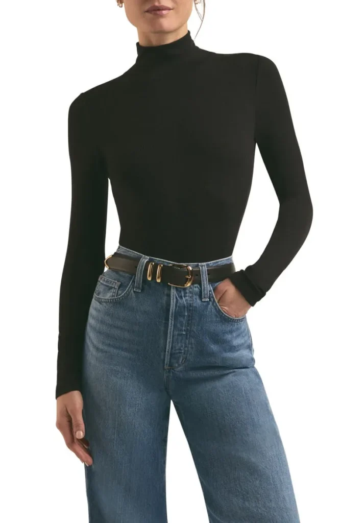 Favorite Daughter
Long Sleeve Mock Neck Rib Top