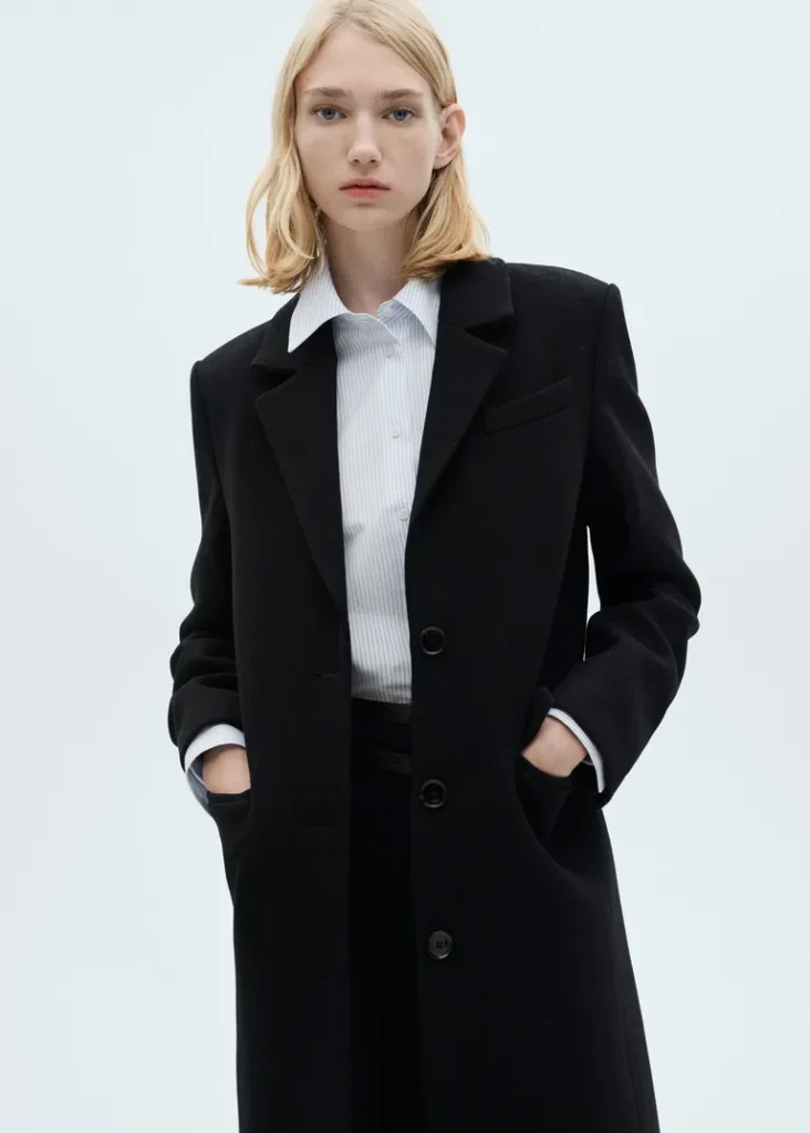 Mango
Long Structured Wool Coat
