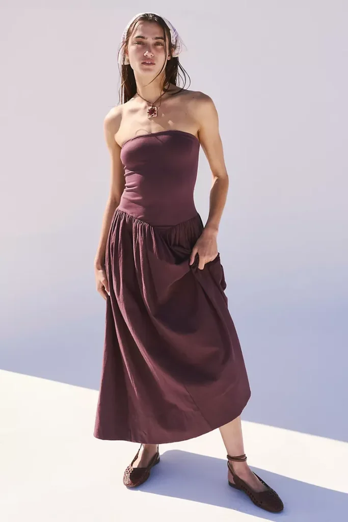 Free-Est
Onda Drop-Waist Tube Midi