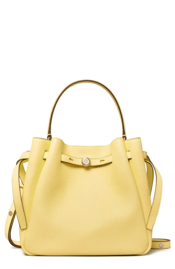 Tory Burch
Romy Pebble Leather Bucket Bag
