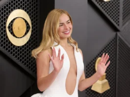 Addison Rae Channels Pop Royalty With Body Gems at the Grammys 2026