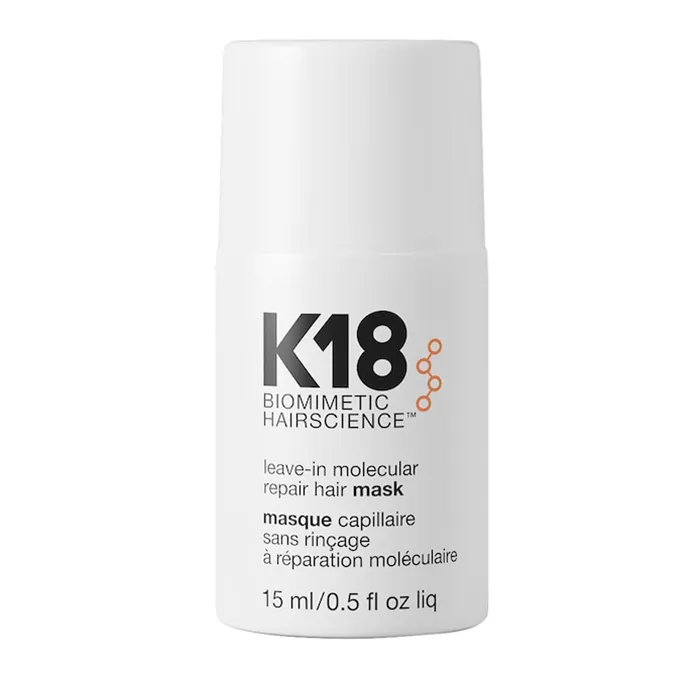 K18 Biomimetic Hairscience
Mini Leave-in Molecular Repair Hair Mask