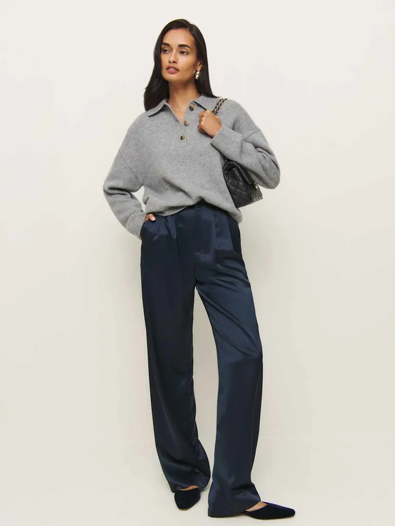Reformation
Mason Satin Pant
