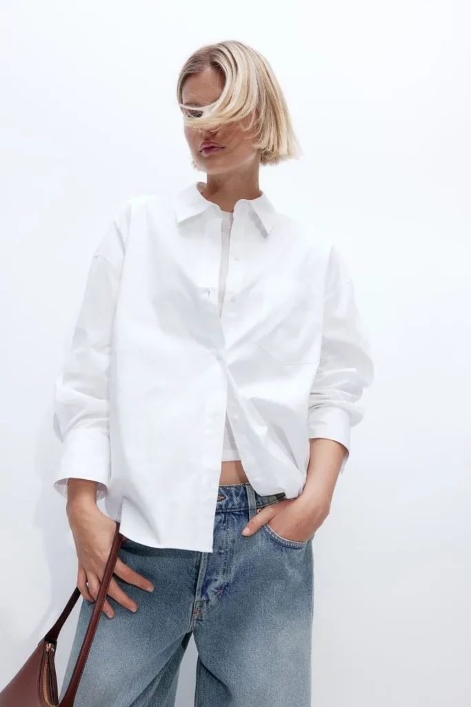 H&M
Oversized Cotton Shirt

