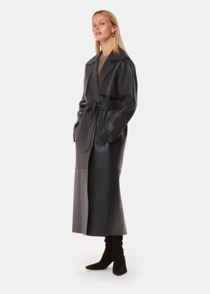 Whistles
Black Faye Clean Bonded Trench Coat