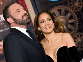 Jennifer Lopez Reunites With Ben Affleck and His Son for Holiday Shopping in a Halter Dress With a Bold Print