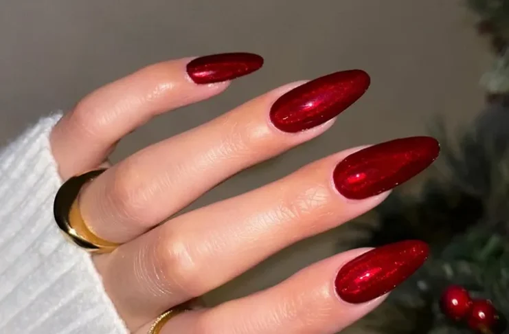 80 Holiday Nail Ideas, Including Blue Velvet, Jelly Plaid, and Gingerbread Tips
