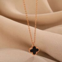 black pendant necklace for girls