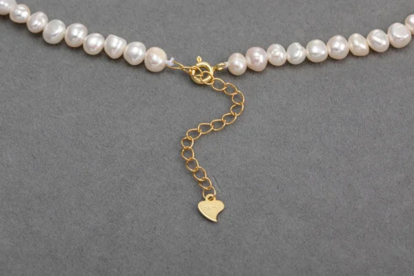 Baroque Freshwater Pearl Necklaces with 5cm Extend Chain