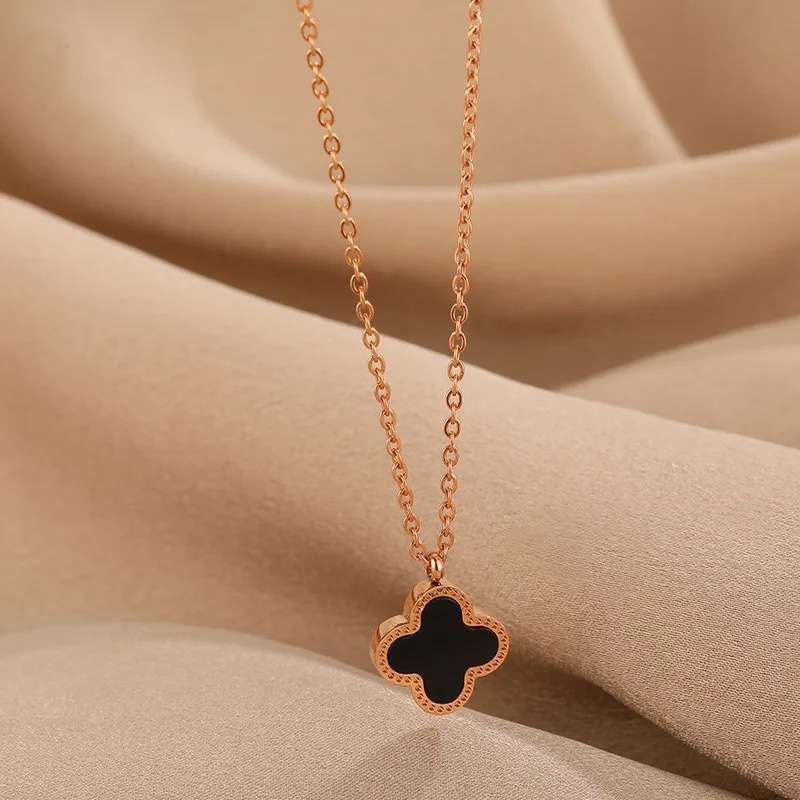 black pendant necklace for girls
