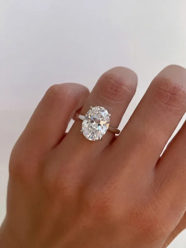 925 Sterling Silver Zircon Ring For Women 1 To 8CT